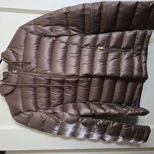 Andrew Marc Brown Quilted Puffer Jacket
